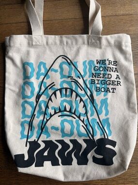 JAWS 50th Anniversary Canvas Tote - Universal 100% Cotton